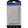 Amerelle Georgian Satin Nickel 1 gang Die-Cast Metal Toggle Wall Plate 1 pk