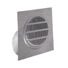 Deflect-O 4 in. W x 4 in. L Silver Aluminum Eave Vent (Pack of 6)