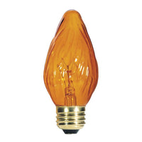 Westinghouse 25 W F15 Decorative Incandescent Bulb E26 (Medium) Amber 2 pk