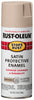 Rust-Oleum Stops Rust Satin French Beige Protective Enamel Spray Paint 12 oz. (Pack of 6)