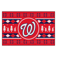 MLB - Washington Nationals Holiday Sweater Rug - 19in. x 30in.