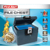 First Alert Steel Gray Key Lock Waterproof File Chest 0.62 cu. ft. Capacity, 13 H x 16.25 W in.