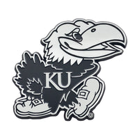 University of Kansas 3D Chromed Metal Emblem