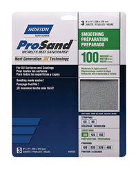 Norton ProSand 11 in. L X 9 in. W 100 Grit Aluminum Oxide Sandpaper 3 pk