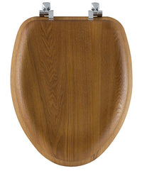 Bemis Mayfair Elongated Oak Wood Toilet Seat