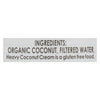 Let's Do Organic Coconut Cream - Organic - Heavy - Case of 12 - 13.5 fl oz