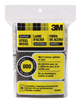 3M 000 Grade Very Fine Steel Wool Pad 6 pk (Pack of 6)