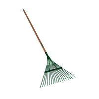 Seymour S300 DuraLite 18 Tine Steel Leaf Rake Wood Handle