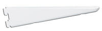 Knape & Vogt White Steel 182 Series Bracket 10-1/2 in. L 225 lb.