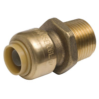 SharkBite 3/8 in. Push X 1/2 in. D MPT Brass Connector