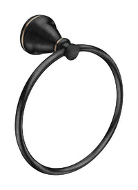 Moen Hilliard Mediterranean Bronze Towel Ring Metal