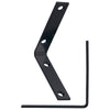 Hampton 3-1/2 in. H X 3/4 in. W X 3-1/2 in. D Black Steel Inside L Corner Brace (Pack of 10)