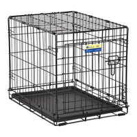 Pet Essentials Small Steel Dog Crate Black 20 in. H X 18 in. W X 24 in. D