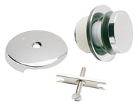 Keeney Plumb Pak Foot Lok Stop Metal Polished Chrome 1-Handle Lift N Turn Bathtub Drain Trim Kit