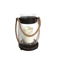 Infinity 9 in. Glass/Metal Hanging Lantern (Pack of 4)