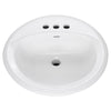 American Standard Rondalyn Vitreous China Bathroom Sink 19 in. W X 19 in. D White