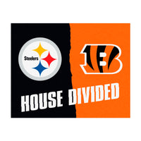 NFL House Divided - Steelers / Bengals House Divided Rug