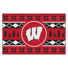 University of Wisconsin Holiday Sweater Rug - 19in. x 30in.