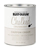 Rust-Oleum Chalked Ultra Matte Chiffon Cream Water-Based Chalk Paint 30 oz. (Pack of 2)