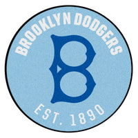 MLB - Los Angeles Dodgers Retro Collection Roundel Rug - 27in. Diameter - (1944 Brooklyn Dodgers)