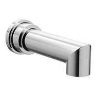 Brushed nickel nondiverter spouts