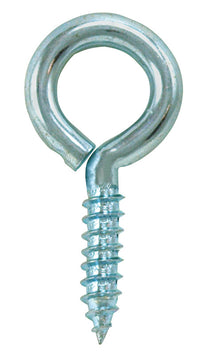 Hampton 1/4 in. Dia. x 1-7/8 in. L Zinc-Plated Steel Screw Eye 70 lb. 50 pk (Pack of 50)