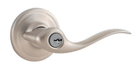 Weiser Toluca Satin Nickel Entry Lockset 1-3/4 in.