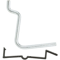 V2301 1-1/2â€ Locking Straight Hook 6/pk - Zinc Plated