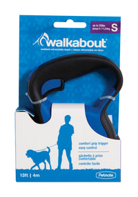 Petmate Walkabout Blue Plastic Retractable Leash Small