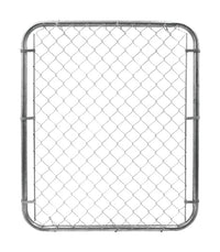 YardGard 48 in. H 12 Ga. Galvanized Silver Metal Chain Link Fence Gate