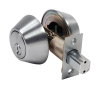 Home Plus Satin Chrome Brass Double Cylinder Deadbolt