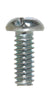 Hillman No. 10-24 X 1/2 in. L Combination Round Head Zinc-Plated Steel Machine Screws 100 pk