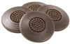 Softtouch Rubber Furniture Grip Brown Round 1-1/2 in. W 4 pk