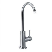 Chrome one-handle high arc beverage faucet