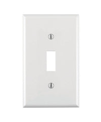 Leviton White 1 gang Nylon Toggle Wall Plate 1 pk (Pack of 20)