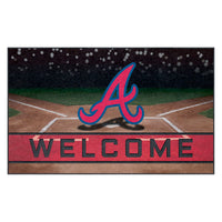 MLB - Atlanta Braves Rubber Door Mat - 18in. x 30in.