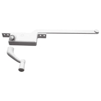 Prime-Line White Steel Left Single-Arm Casement Window Operator For Steel Framed Windows