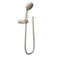 Brushed nickel eco-performance showerhead handheld shower