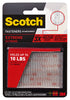 Scotch Small Foam Hook and Loop Fastener 3 in. L 2 pk