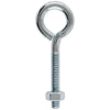 Hampton 1/4 in. x 2-5/8 in. L Zinc-Plated Steel Eyebolt Nut Included (Pack of 10)