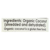 Let's Do Organics Organic Shredded - Coconut - Case of 12 - 8 oz.