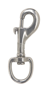 Campbell Chain 3/4 in. Dia. x 3-3/32 in. L Polished Stainless Steel Round Swivel Eye Bolt Snap 180 lb. (Pack of 10)