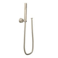 Brushed nickel eco-performance handshower handheld shower