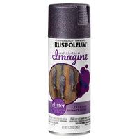 Rust-Oleum Imagine Glitter Purple Spray Paint 10.25 oz (Pack of 4)