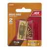 National Hardware 1-1/2 in. L Solid Brass Narrow Hinge 1 pk