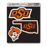 Oklahoma State University 3 Piece Decal Sticker Set