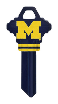 Hillman University of Michigan Painted Key House/Office Universal Key Blank Single (Pack of 6).