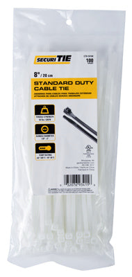 Standard Duty Cable Tie, 8-In., 100-Pk.