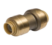 SharkBite 3/8 in. Push X 1/2 in. D Push Brass Reducing Coupling