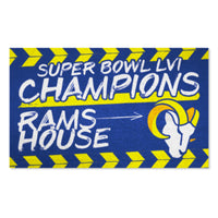 Los Angeles Rams Super Bowl LVI Plush Area Rug - 3ft. x 5ft.